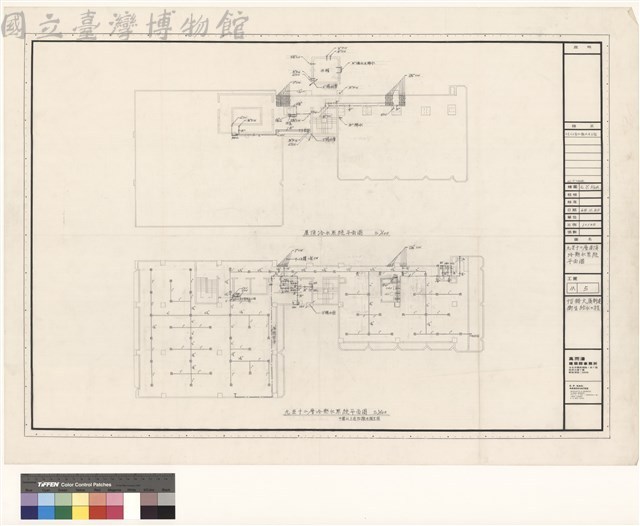 九至十二層屋頂冷熱水系統平面圖藏品圖，第1張