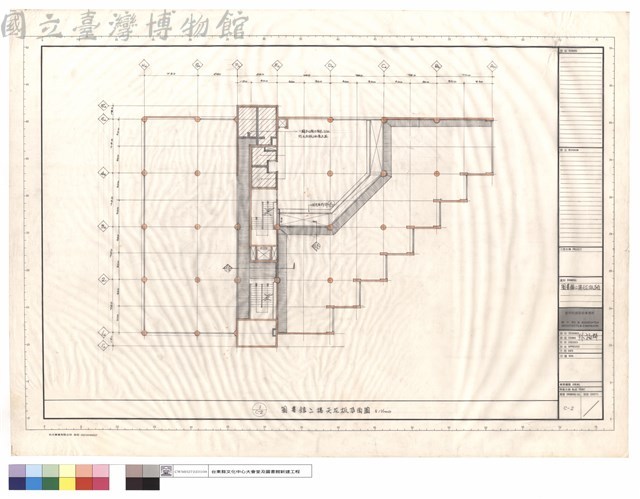 圖書館二樓天花板平面藏品圖，第1張