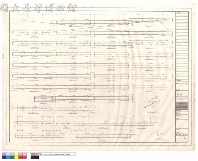 梁配筋圖, G5~G8, 1B10~1B14, 2B10, R~1B0, B樓梯配筋圖藏品圖，第1張