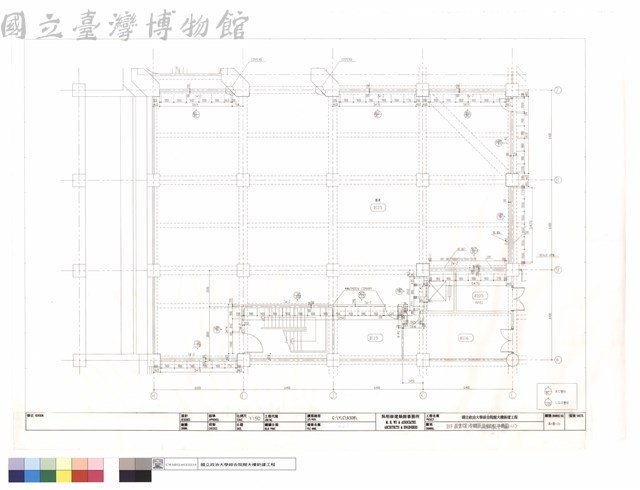 B1F圖書館冷間壓延鋼板平面圖(1)藏品圖，第1張