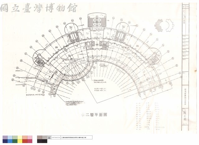 三館二層植栽平面圖藏品圖，第1張