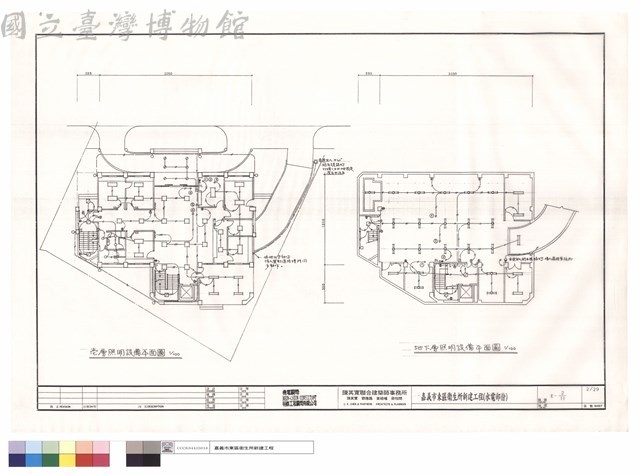 壹.地下層照明設備平面圖藏品圖，第1張