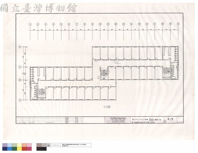 貳~肆層弱電設備工程平面圖(女生宿舍)藏品圖，第1張