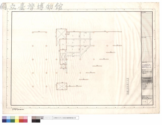 貳樓夾層結構平面圖(圖書館)藏品圖，第1張