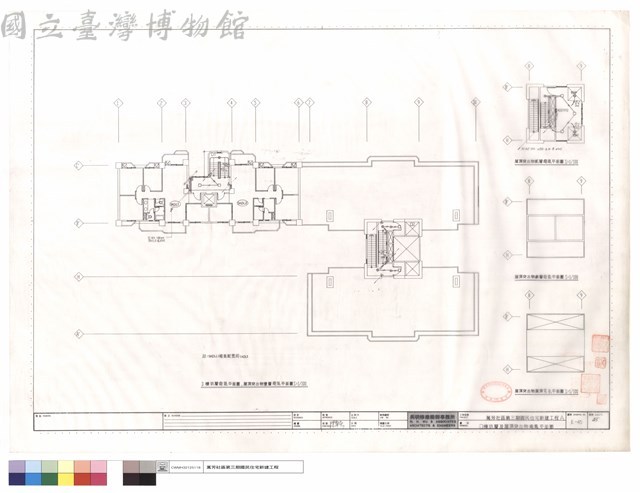 D棟玖層及屋頂突出物電氣平面圖藏品圖，第1張