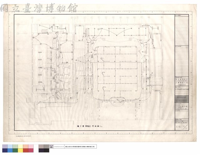 地下壹層電燈插座平面圖藏品圖，第1張