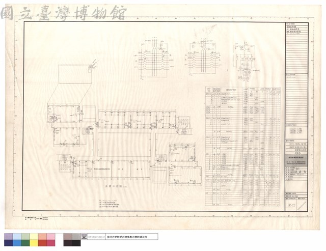 動力, 插座,電話,参層配置平面圖, 開關箱結線圖,負載表藏品圖，第1張
