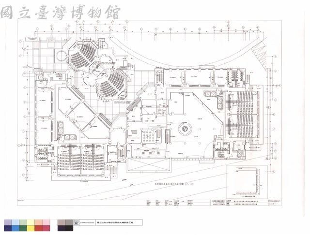 地面層辦公室通訊自動化系統平面圖藏品圖，第1張