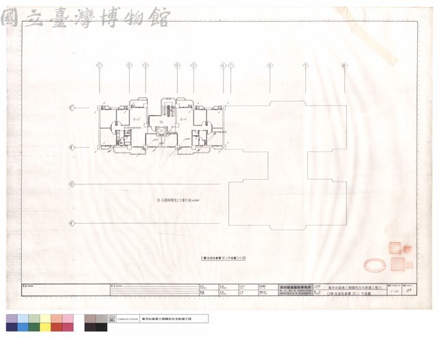 D棟拾至拾參層排水平面圖藏品圖，第1張