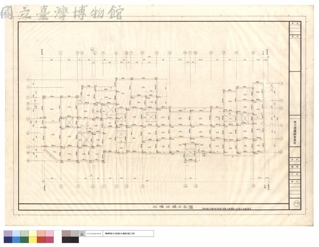 伍樓結構平面圖藏品圖，第1張