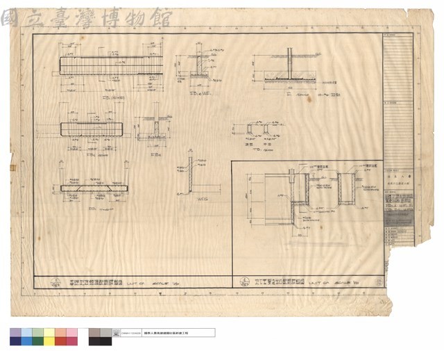 基礎地樑配筋詳圖緊急出口配筋詳圖 FB12  WF1  F1  TB1  BS  WEG藏品圖，第1張