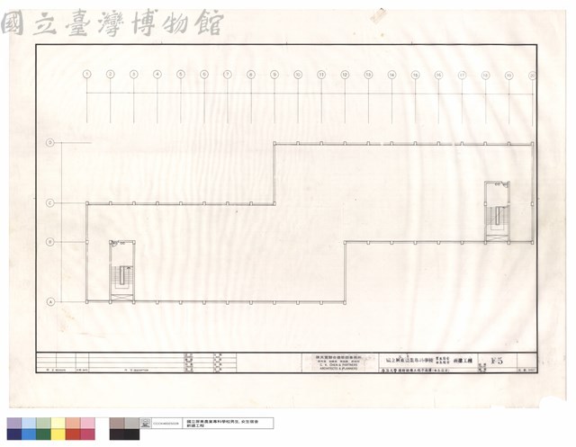 層頂火警消防設備工程平面圖(女生宿舍)藏品圖，第1張
