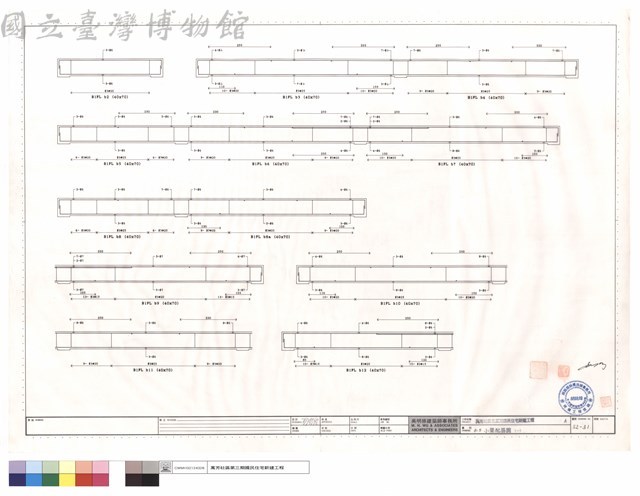 B1F小梁配筋圖(一)藏品圖，第1張