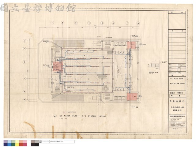 1 st. FLOOR PLAN  A/C SYSTEM LAYOUT藏品圖，第1張