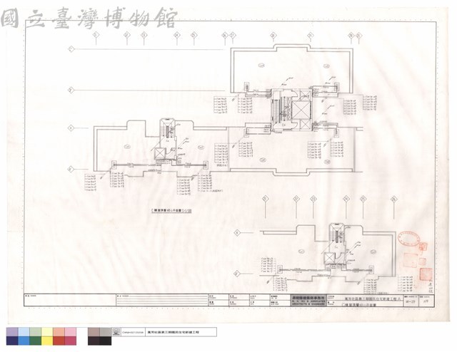 C棟屋頂層給水平面圖藏品圖，第1張