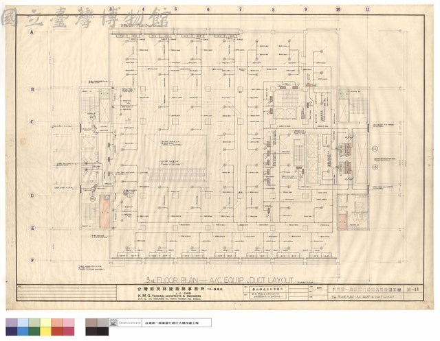 3RD FLOOR PLAN-A/C EQUIP. & DUCT LAYOUT藏品圖，第1張