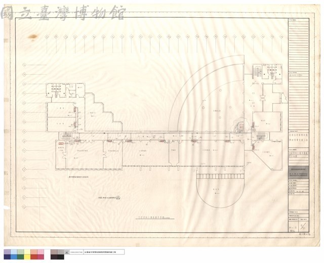 行政資料大樓叁層配管平面圖藏品圖，第1張