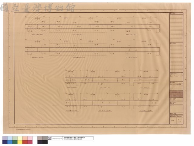 梁B3,B5,B6,B7配筋圖藏品圖，第1張