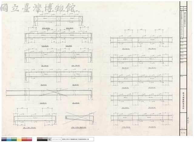 梁配筋詳圖2G1-4G1 2G3-RG3 2G4-RG4 1G6-RG6 1G7-RG7 2G2-4G2藏品圖，第1張