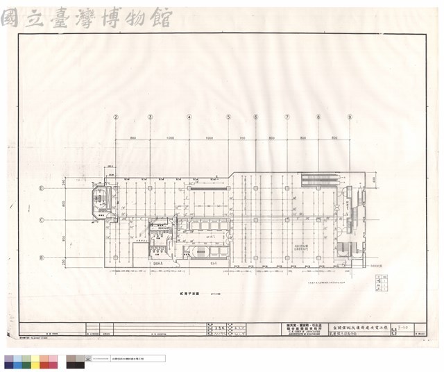 貳層灑水設備平面藏品圖，第1張