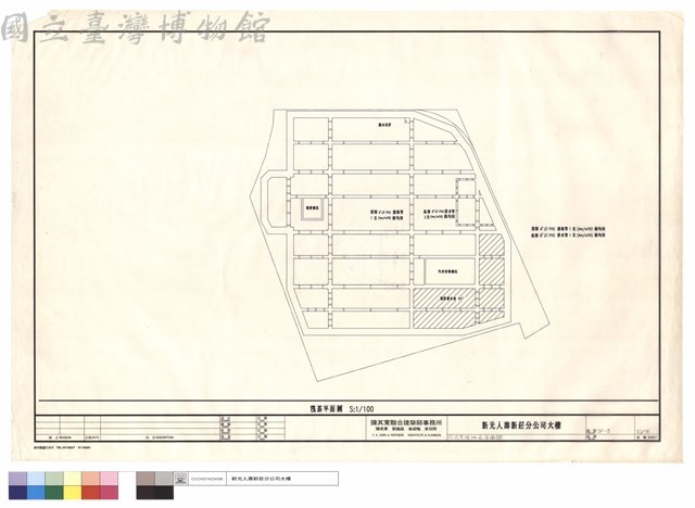 筏式基礎排水平面圖藏品圖，第1張