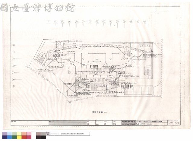 壹層平面圖(中央監控)藏品圖，第1張