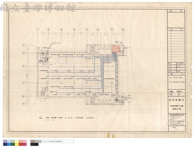 8 th. FLOOR PLAN  A/C SYSTEM LAYOUT藏品圖，第1張