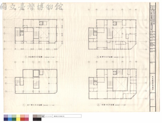 地下層、地面層、貳參層天花平面藏品圖，第1張