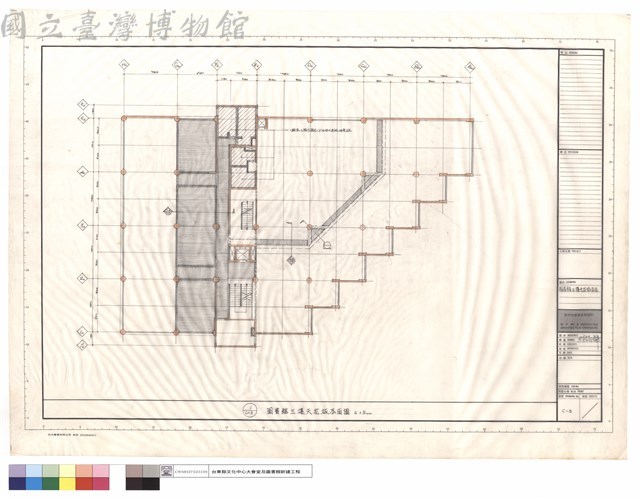 圖書館三樓天花板平面藏品圖，第1張