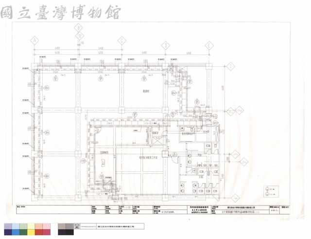 B1F圖書館冷間壓延鋼板平面圖(2)藏品圖，第1張