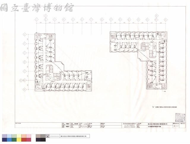 拾伍樓配電控制配置平面圖藏品圖，第1張