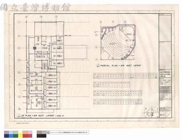 2 F PLAN-AIR DUCT LAYOUT (ZONE D)藏品圖，第1張