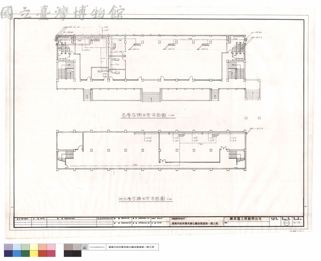 壹層.地下層空調水管平面圖藏品圖，第1張