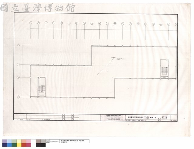 屋頂弱電設備工程平面圖(女生宿舍)藏品圖，第1張