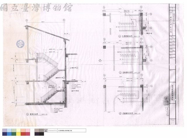 24C樓梯平面、剖面圖藏品圖，第1張