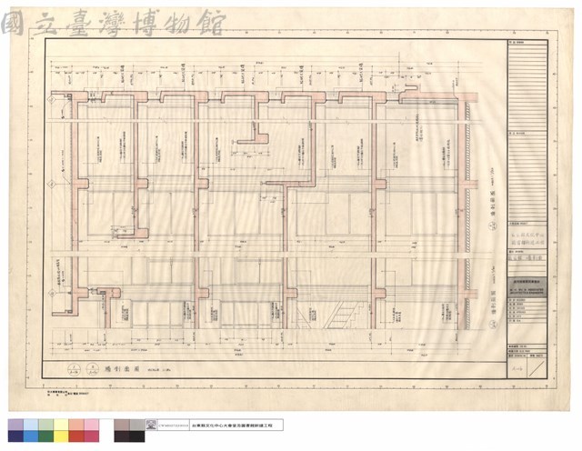 圖書館墻剖面藏品圖，第1張