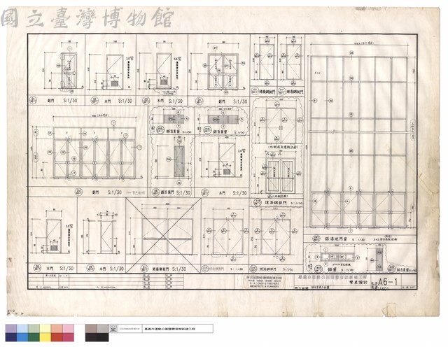 門立面圖.鋁百葉窗立面圖藏品圖，第1張