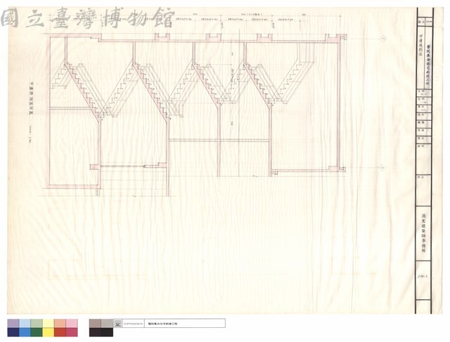 甲樓梯剖面藏品圖，第1張