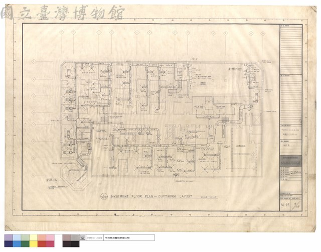 地下室(BASEMENT FLOOR PLAN-DUCTWORK LAYOUT)藏品圖，第1張