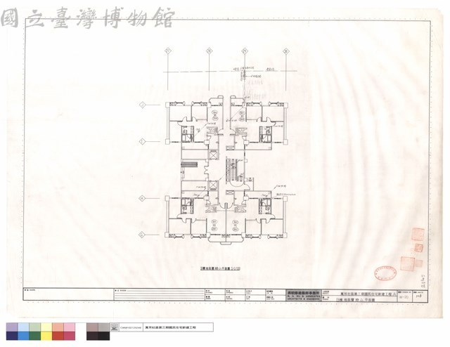 B棟地面層給水平面圖藏品圖，第1張