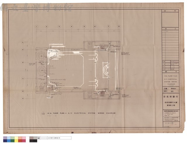14 th. FLOOR PLAN A/C ELECTRICAL SYSTEM WIRING DIAGRAM藏品圖，第1張