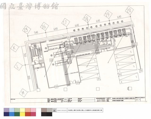 主機房水管配置平面圖藏品圖，第1張