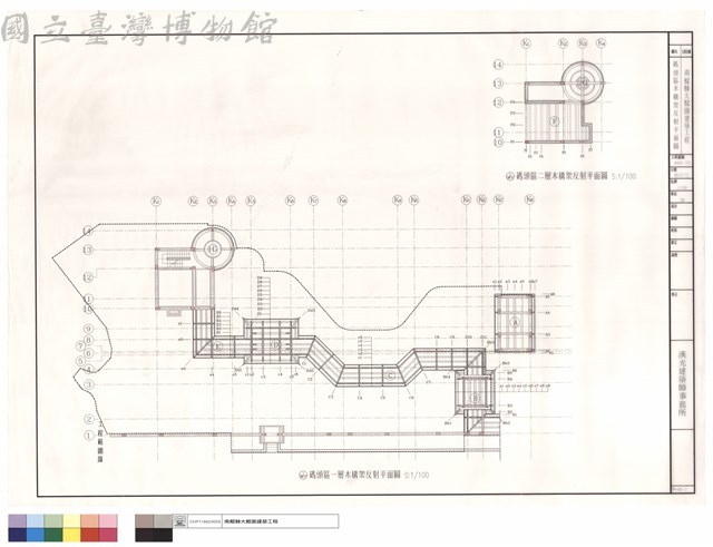 碼頭區木構架反射平面圖藏品圖，第1張