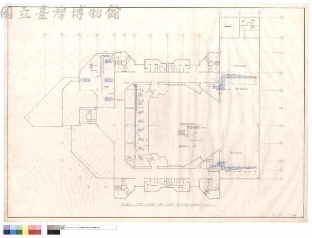 PLAN-3 RD FLOOR AIR DUCT SYSTEM LAYOUT藏品圖，第1張