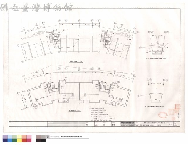 B棟屋頂,地面層給水平面圖藏品圖，第1張