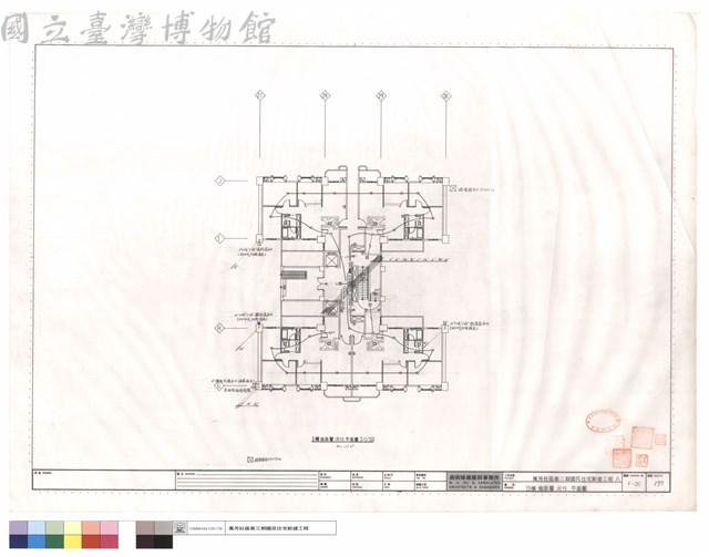 B棟地面層消防平面圖藏品圖，第1張