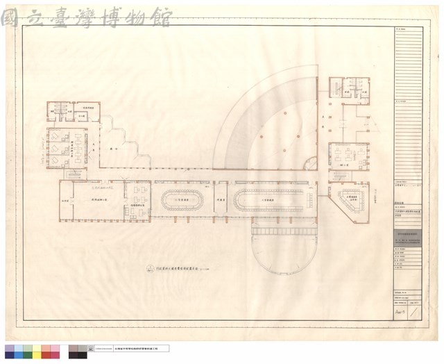 行政資料大樓叁層傢俱配置平面圖藏品圖，第1張