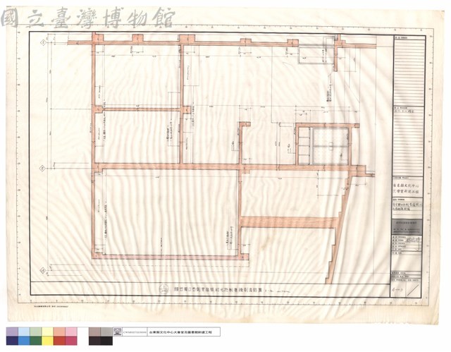 舞台開口兩側管道間,灯光控制室詳圖藏品圖，第1張