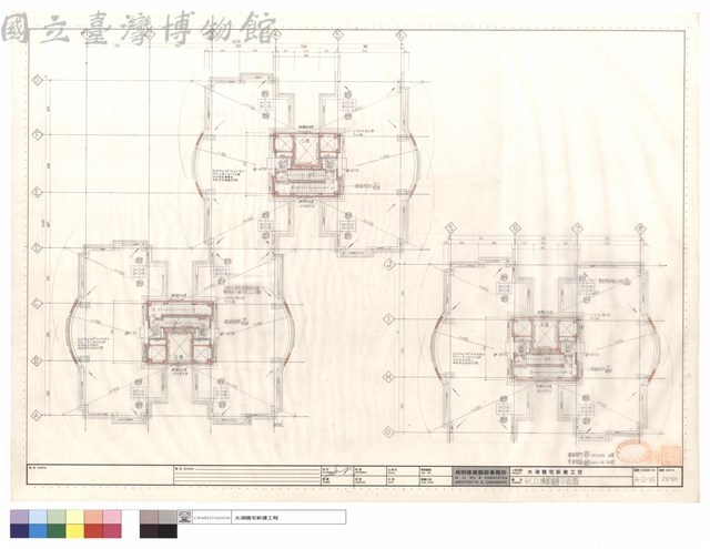 B,C,D棟屋頂層平面圖藏品圖，第1張