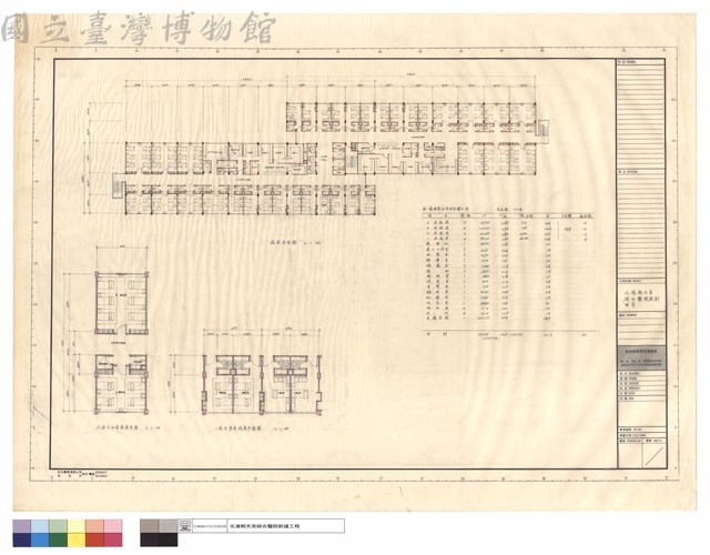 六床及四床病房平面、病房平面圖、二床及單床病房平面圖藏品圖，第1張